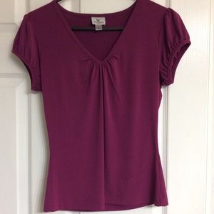 Women purple dress shirt